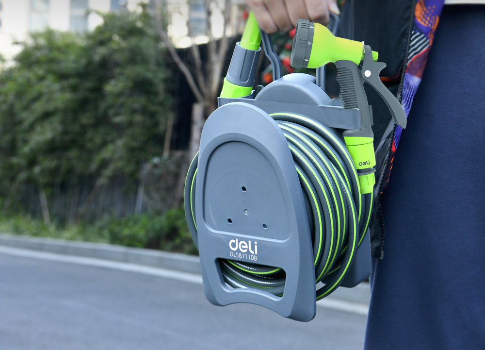 Furtun pentru gradina cu suport si accesorii 10m deli [2]