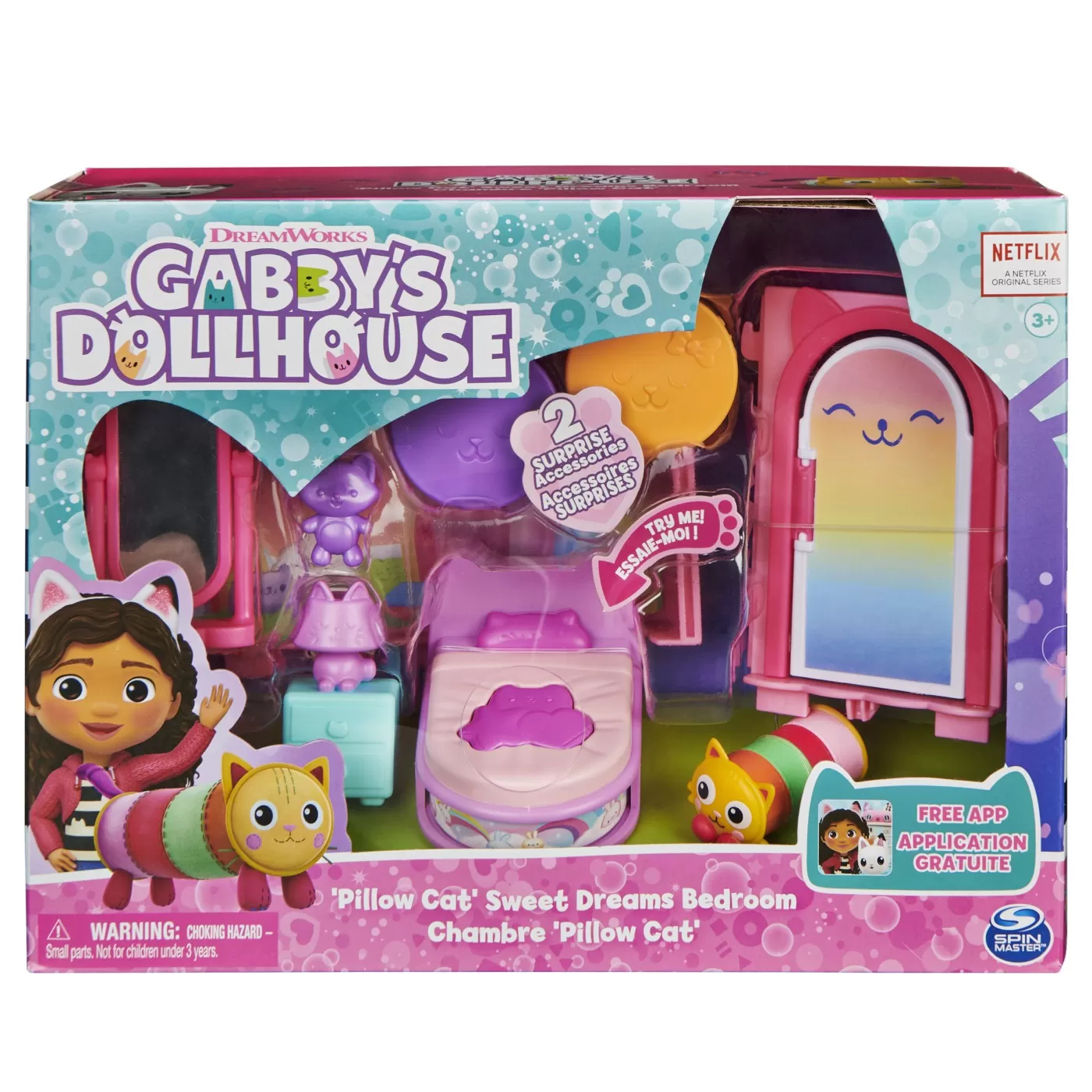 Gabbys dollhouse casa de lux dormitorul viselor frumoase a lui pillowcat, varsta de la 3 ani la 10 ani [1]
