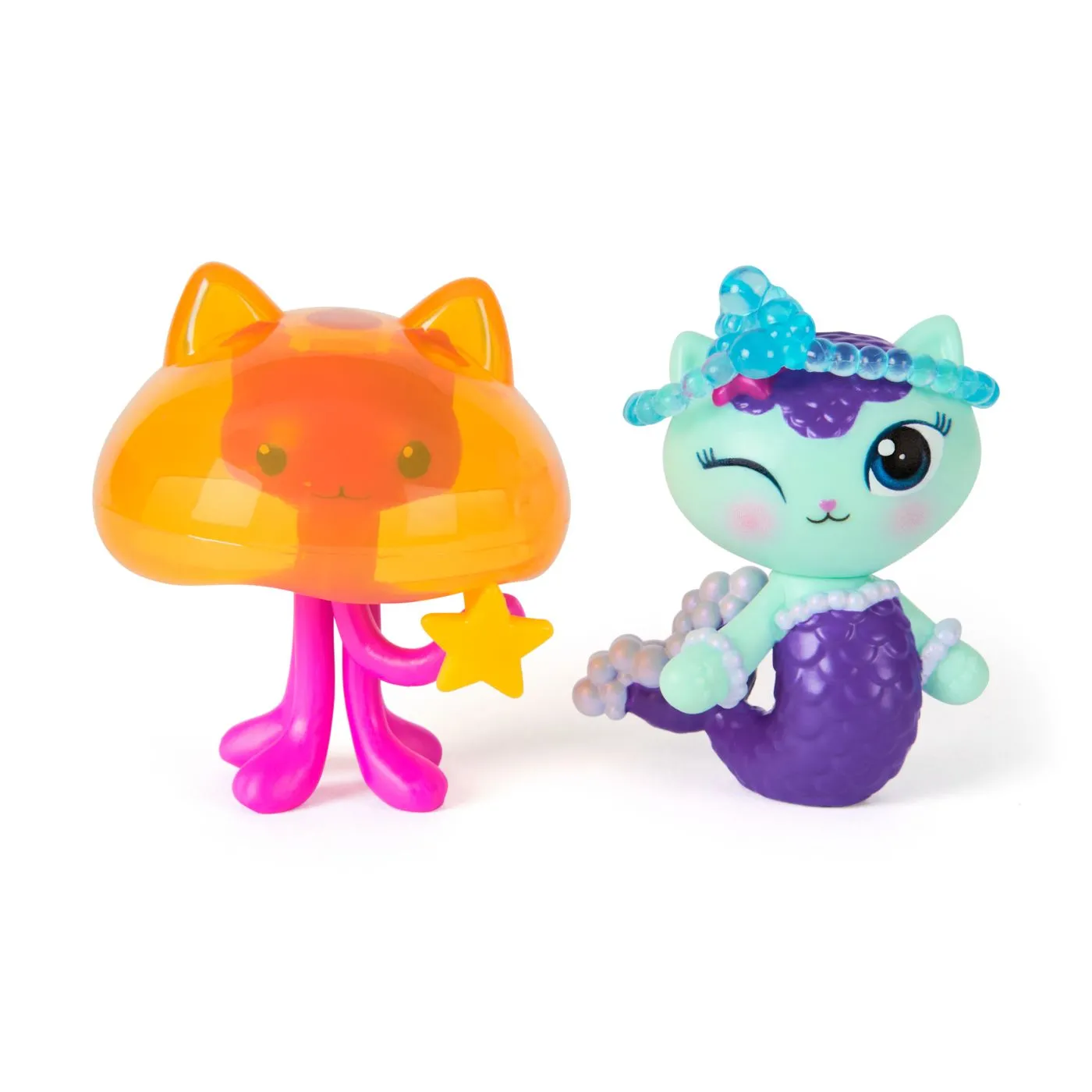 Gabbys dollhouse filmul set 2 figurine mercat si pisicuta meduza si accesorii, copii 3 ani-7 ani [3]