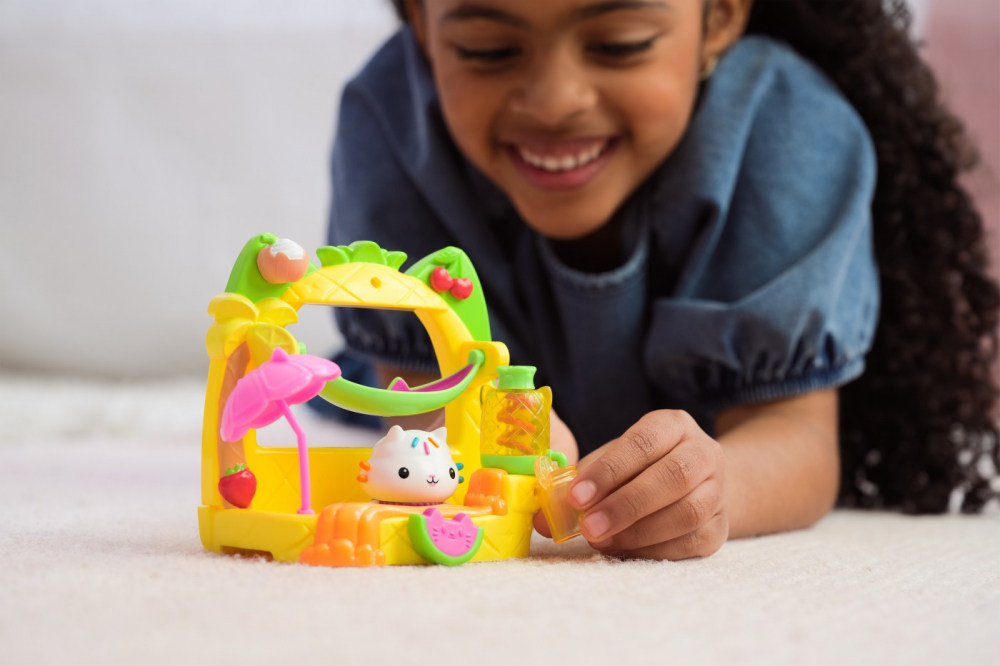 gabbys dollhouse set balcon pentru petrecerea cu smoothie a lui cakey, varsta de la 3 ani la 7 ani [4]