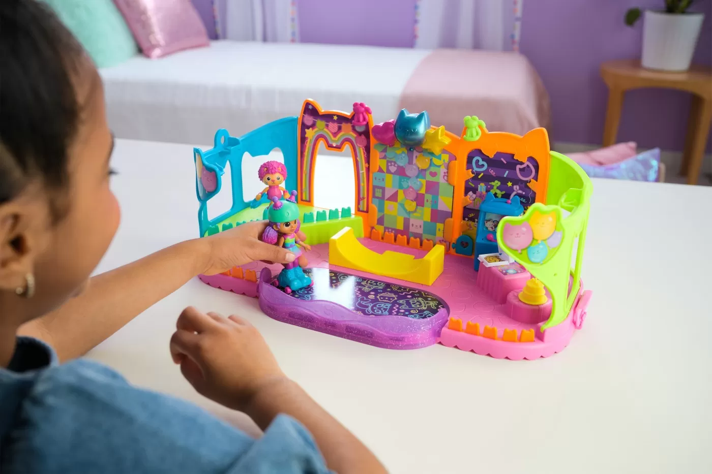 Gabbys dollhouse set de joaca camera de petrecere, copii varsta 3 ani pana la 7 ani [3]