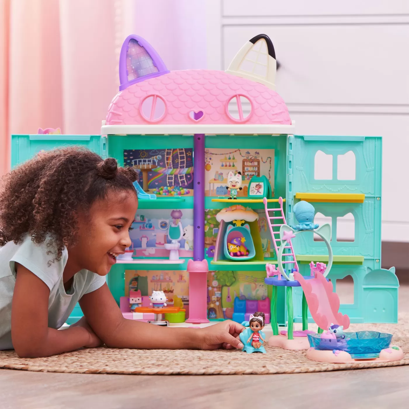 Gabbys dollhouse set de joaca piscina [3]