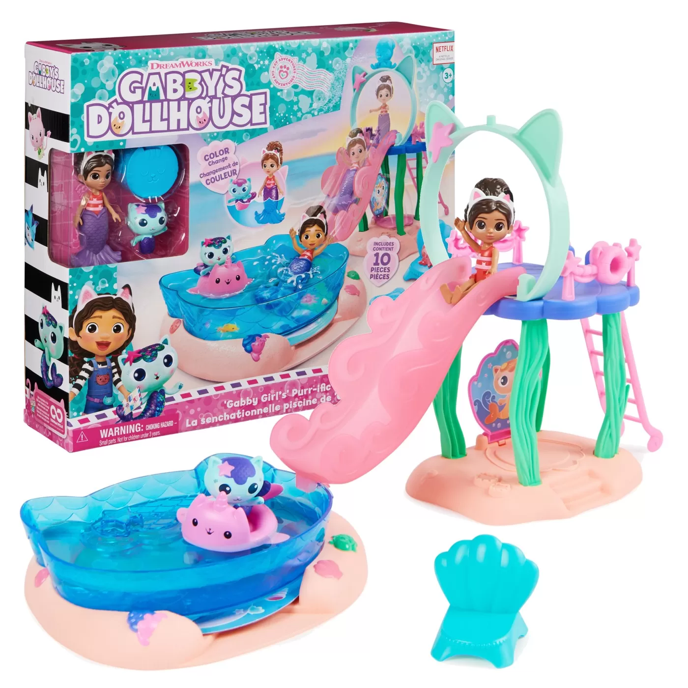Gabbys dollhouse set de joaca piscina [9]