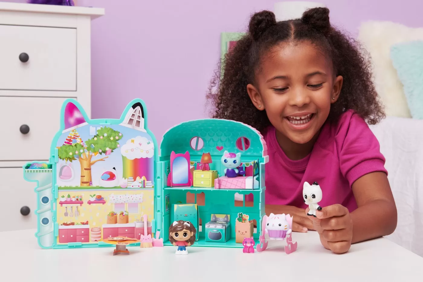 Gabbys dollhouse set mini casa de papusi a lui gabby [3]