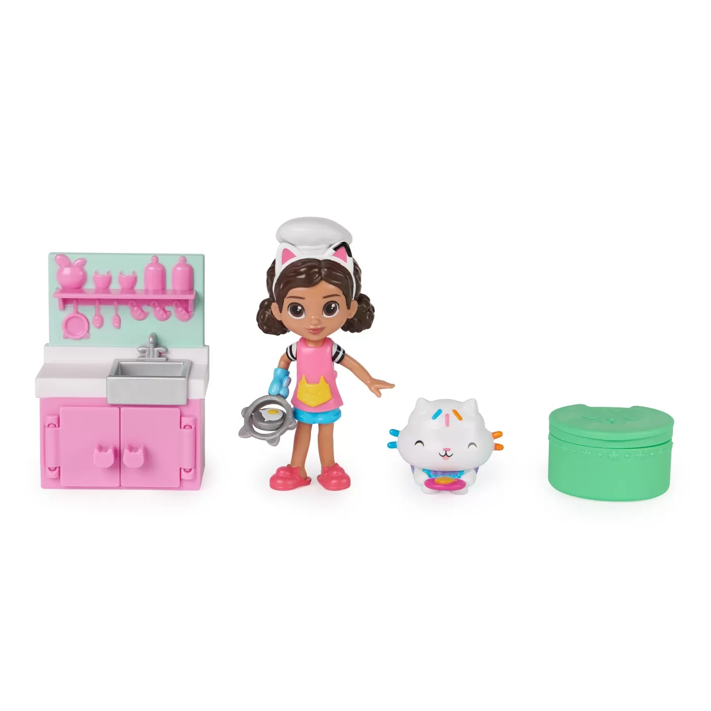 Gabbys dollhouse set papusa 9.7cm cu pisicuta bucataria lui gabby, varsta de la 3 ani la 10 ani [2]