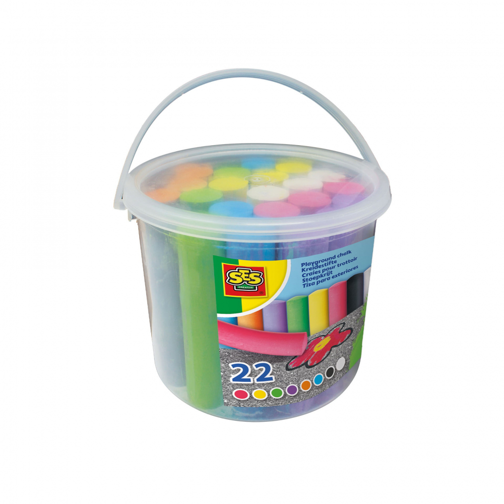 Galeata cu creta colorata pentru copii (22 buc) [1]