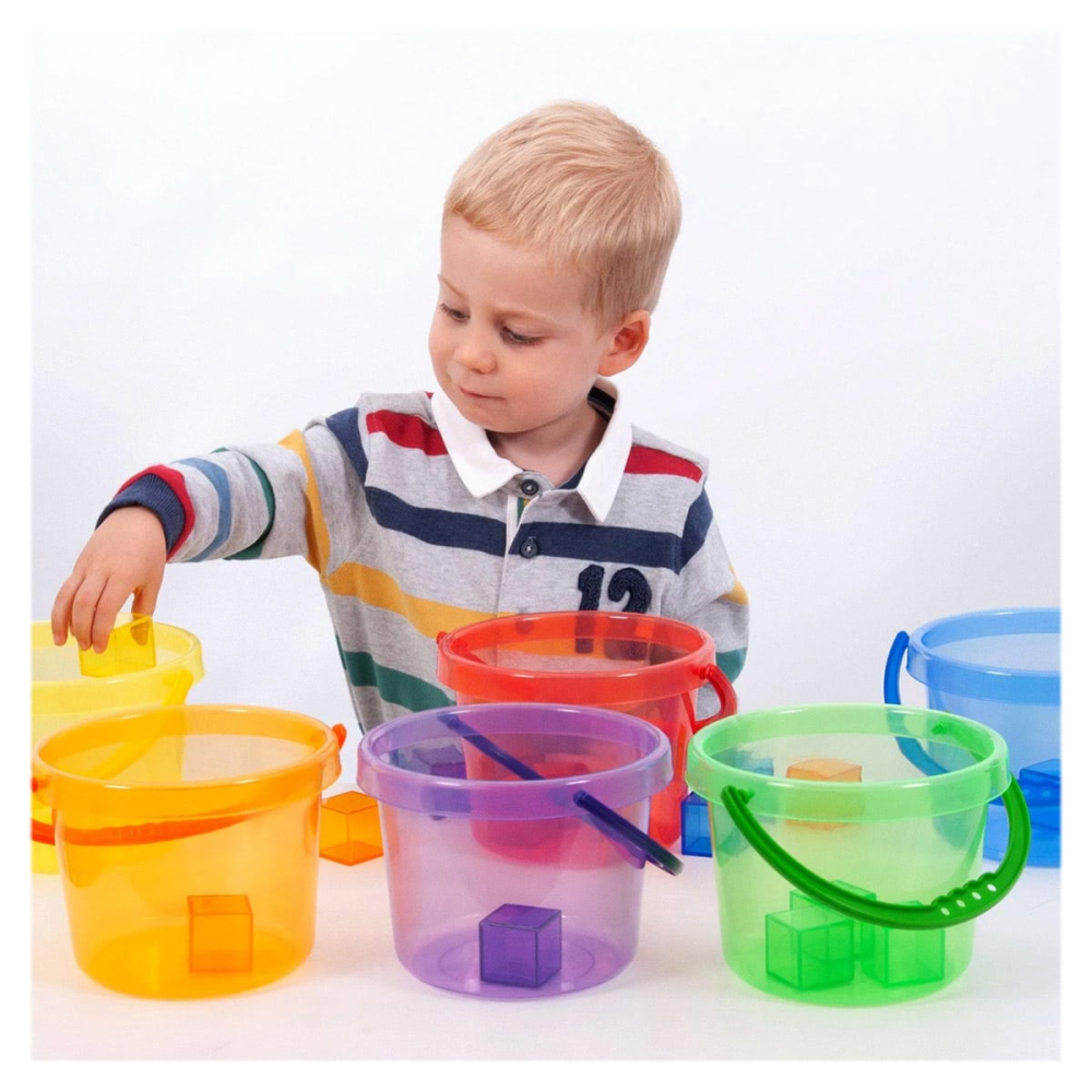 Galeti transparente colorate, set 6 buc, copii varsta 2-7 ani [2]