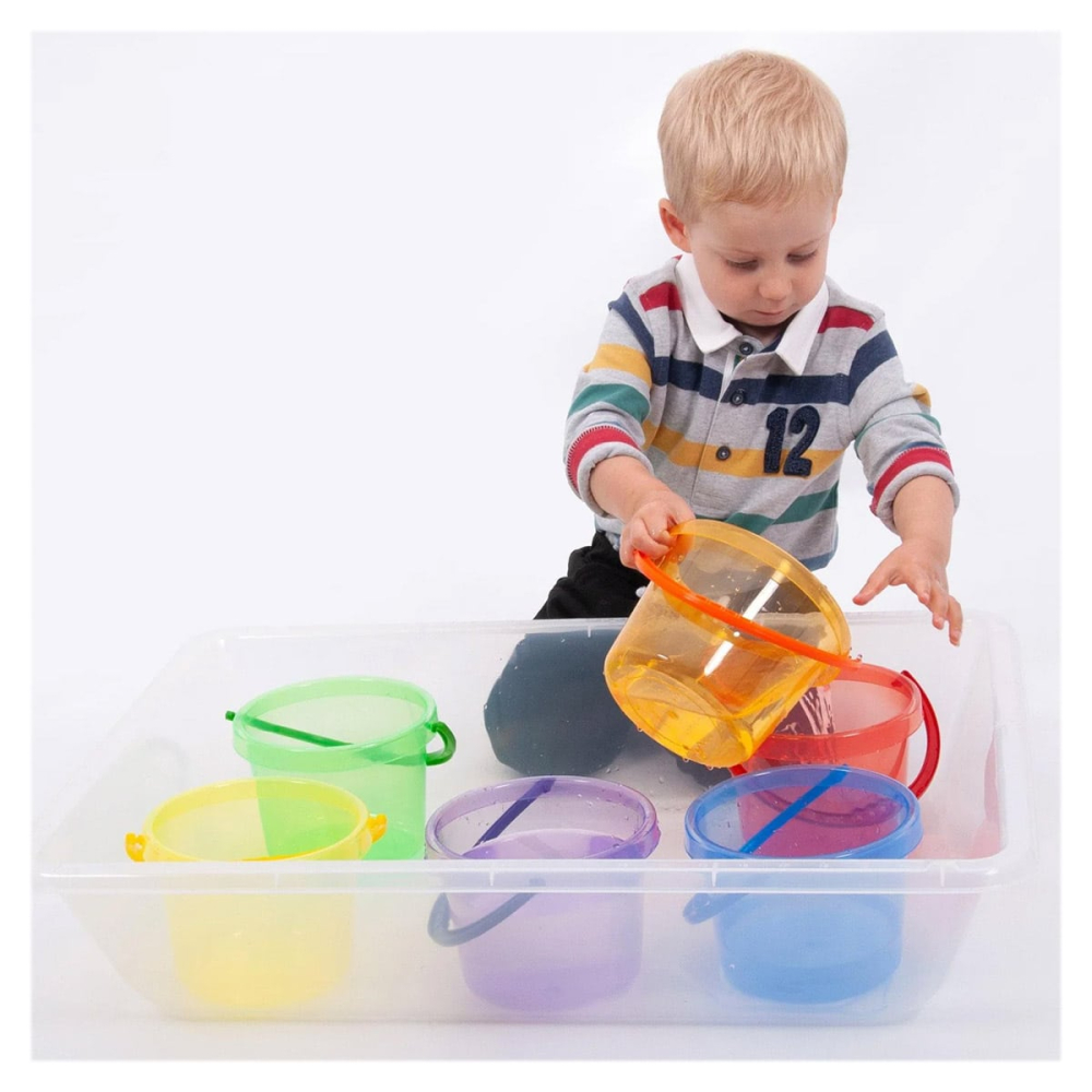 Galeti transparente colorate, set 6 buc, copii varsta 2-7 ani [3]