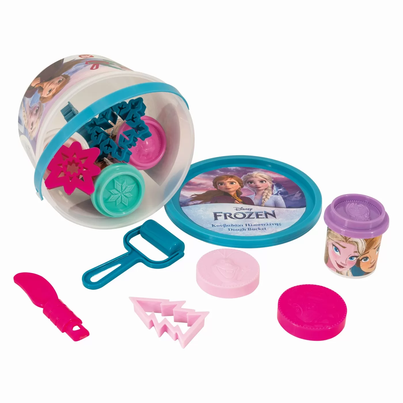 Galetusa cu 4 borcanase de plastilina si accesorii, Frozen, varsta de la 3 ani la 8 ani [5]