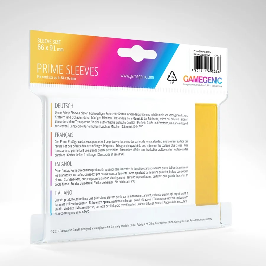 Gamegenic Sleeves - Folie protectie carti, galben varsta 3-5 ani ,5-7 ani ,7-9 ani ,9-12 ani ,12-14 ani ,14-18 ani ,18+, Unisex [2]