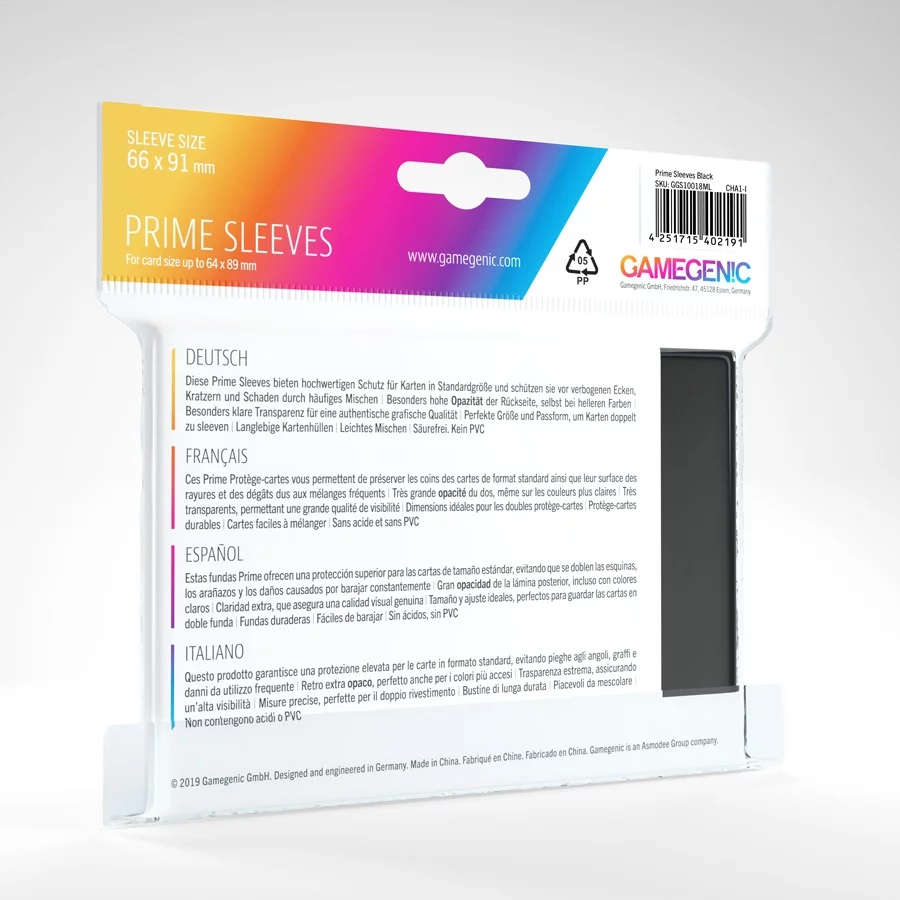 Gamegenic Sleeves - Folie protectie carti, negru varsta 3-5 ani ,5-7 ani ,7-9 ani ,9-12 ani ,12-14 ani ,14-18 ani ,18+, Unisex [2]