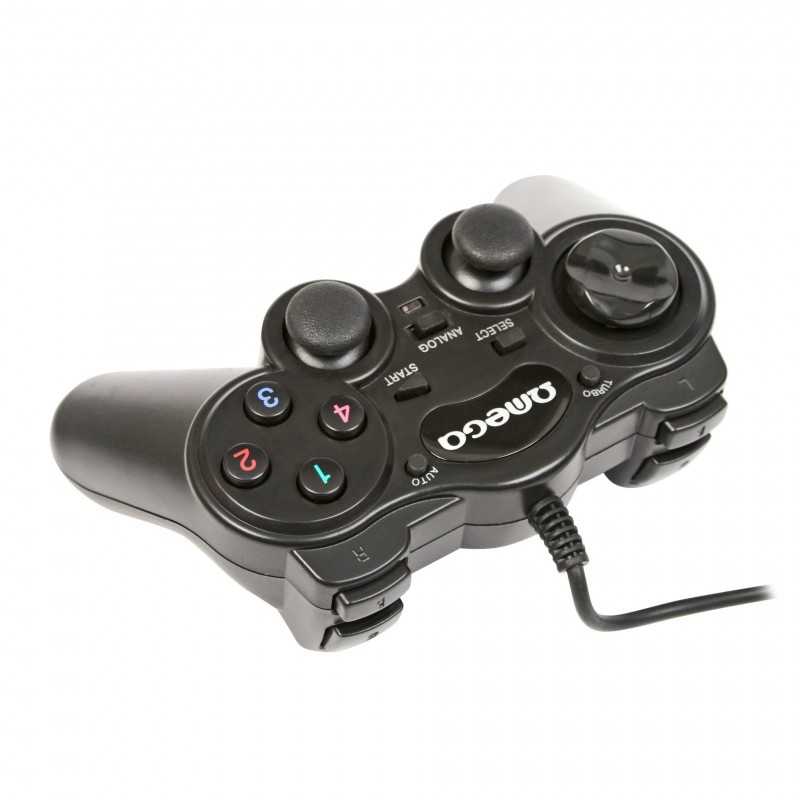 Gamepad Omega Interceptor OGP85, USB, 12 butoane, PC, cablu 1.4m, negru [4]