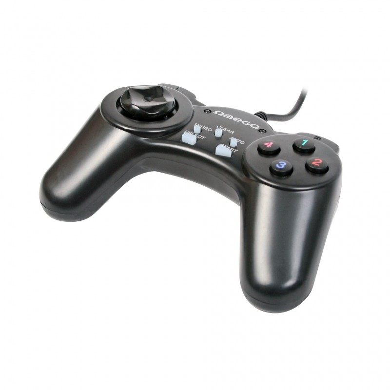Gamepad Omega Tornado OGP70, USB, 12 butoane, PC, cablu 1.45m, negru [2]