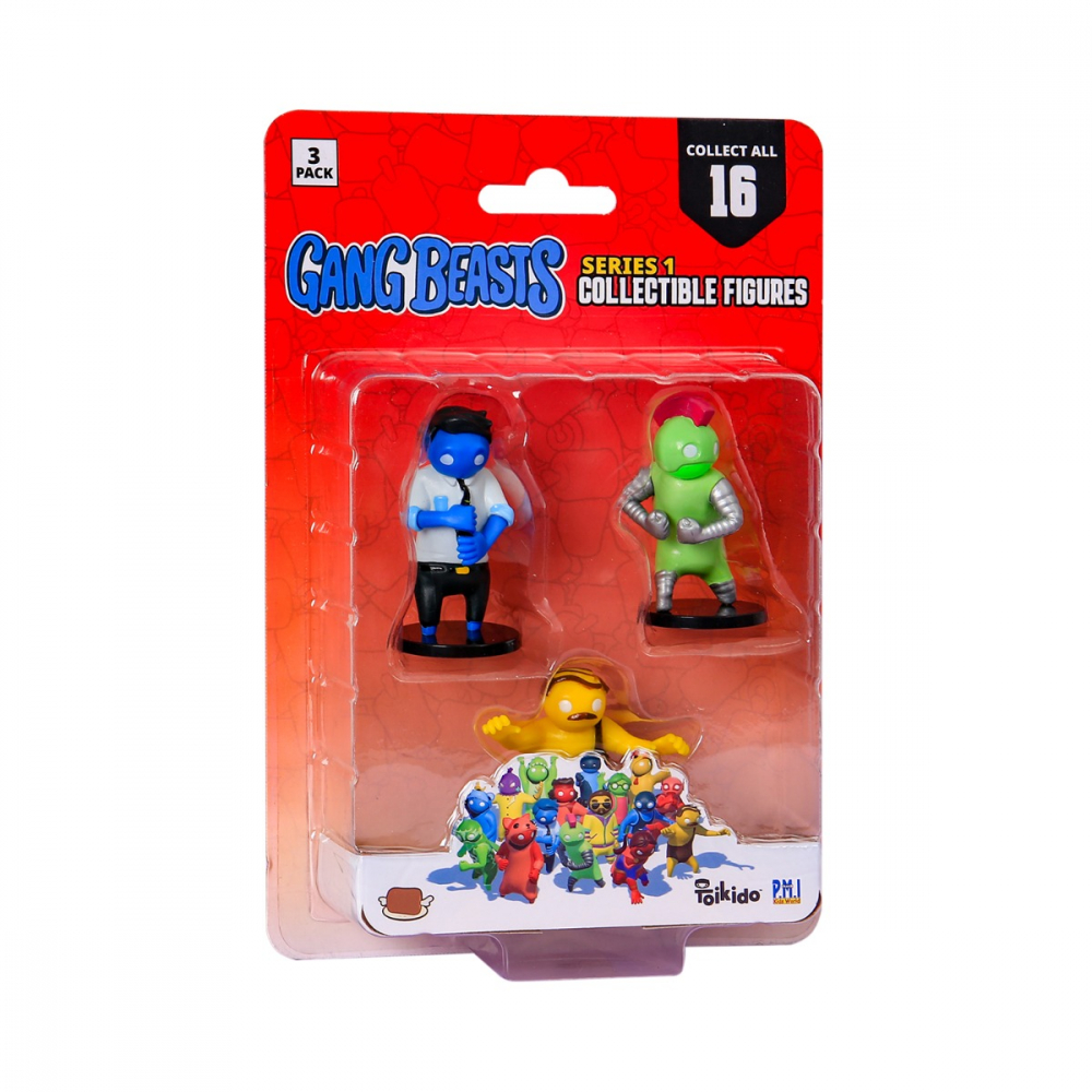 Gang Beasts - Set 3 figurine blister varsta 7-9 ani ,9-12 ani ,12-14 ani ,14-18 ani ,18+, Baieti [3]