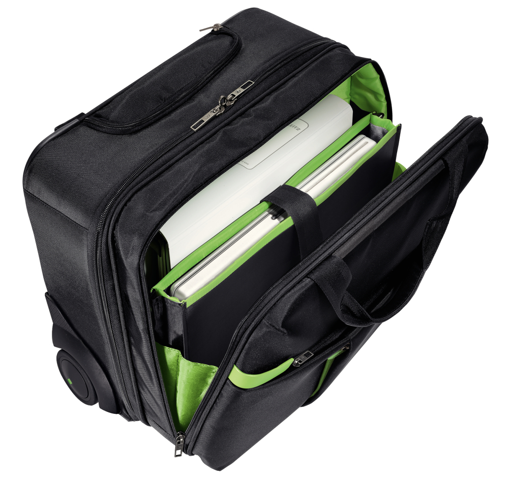 Geanta cu 2 rotile neagra smart traveller leitz [2]