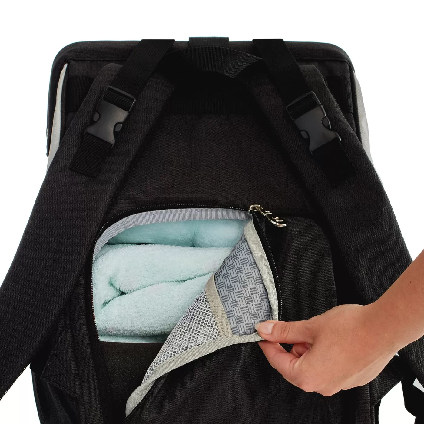 Geanta multifunctionala mamici kinderkraft molly, black, varsta de la 0 luni la +15 ani [7]