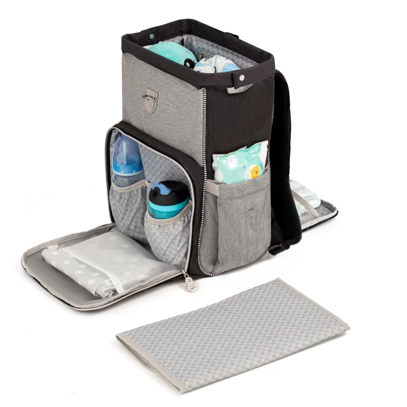 Geanta multifunctionala mamici kinderkraft molly, black, varsta de la 0 luni la +15 ani [4]