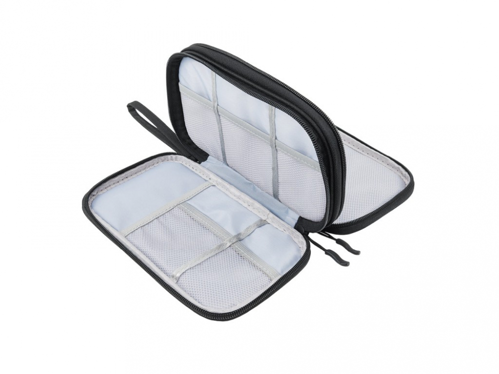 Geantă Tellur pentru organizare cabluri și accesorii, 21 x 12,5 x 6 cm, poliester, negru [6]