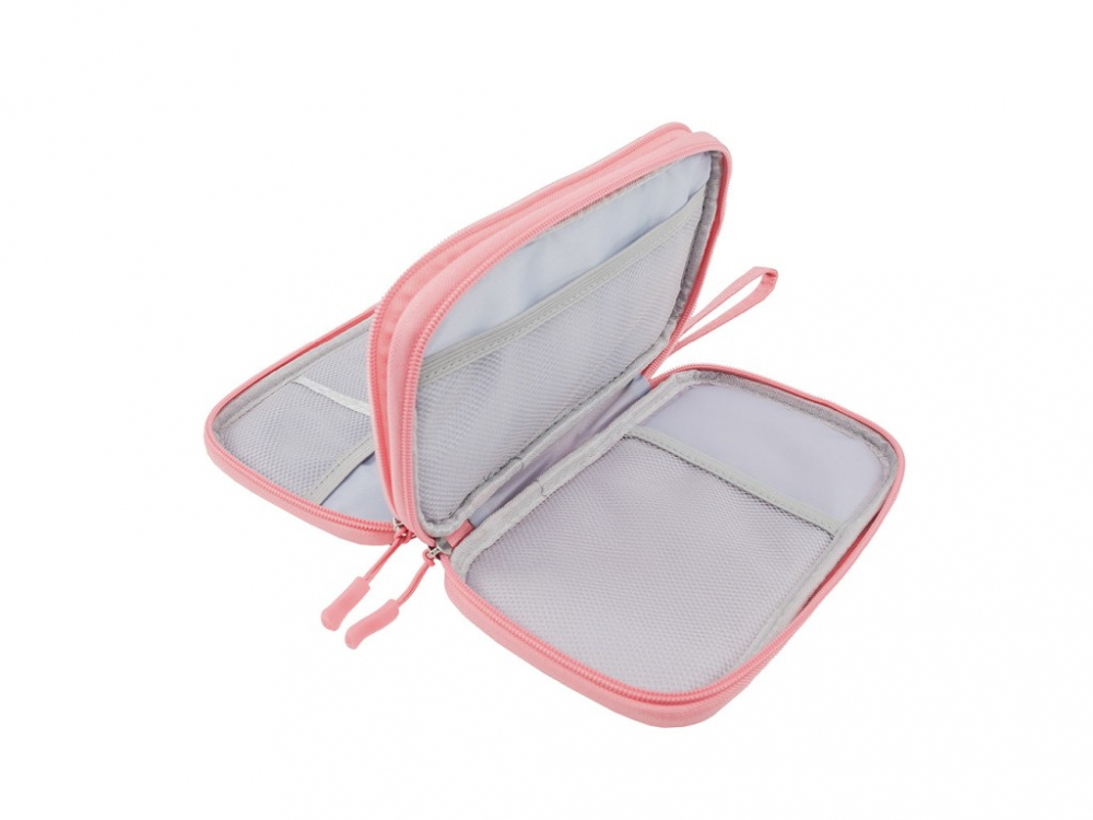 Geantă Tellur pentru organizare cabluri și accesorii, 21 x 12,5 x 6 cm, poliester, roz [6]