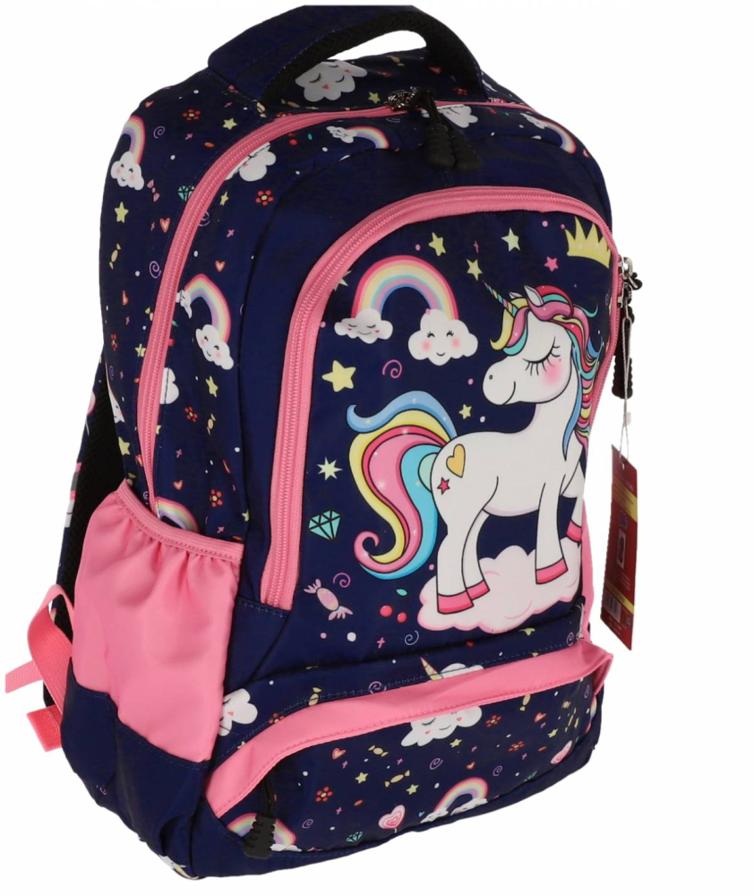 Ghiozdan clasa 0 unicorn bleumarin happy 3 fermoare pigna [2]