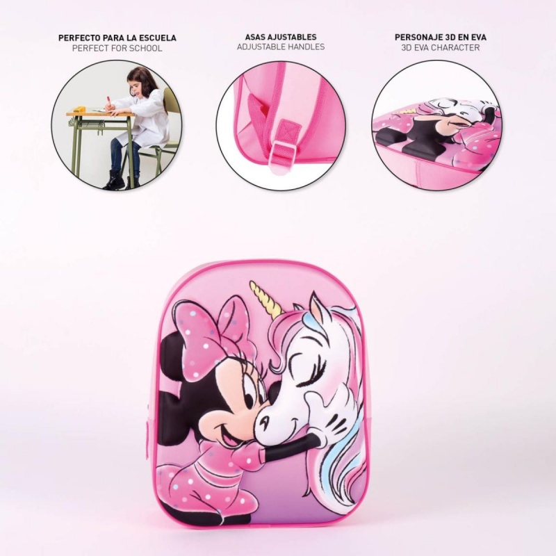 Ghiozdan gradinita Cerda 3D Minnie, 25x31x10cm, 133776 [5]