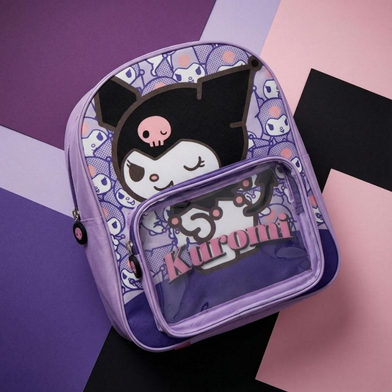 Ghiozdan gradinita Cerda Kuromi, 25cm, 2 compartiment, 25x30x12cm, 629408 [6]