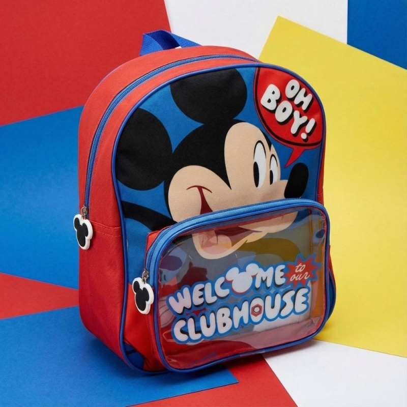 Ghiozdan gradinita Cerda Mickey, 25cm, 2 compartiment, 25x30x12cm, 677416 [6]