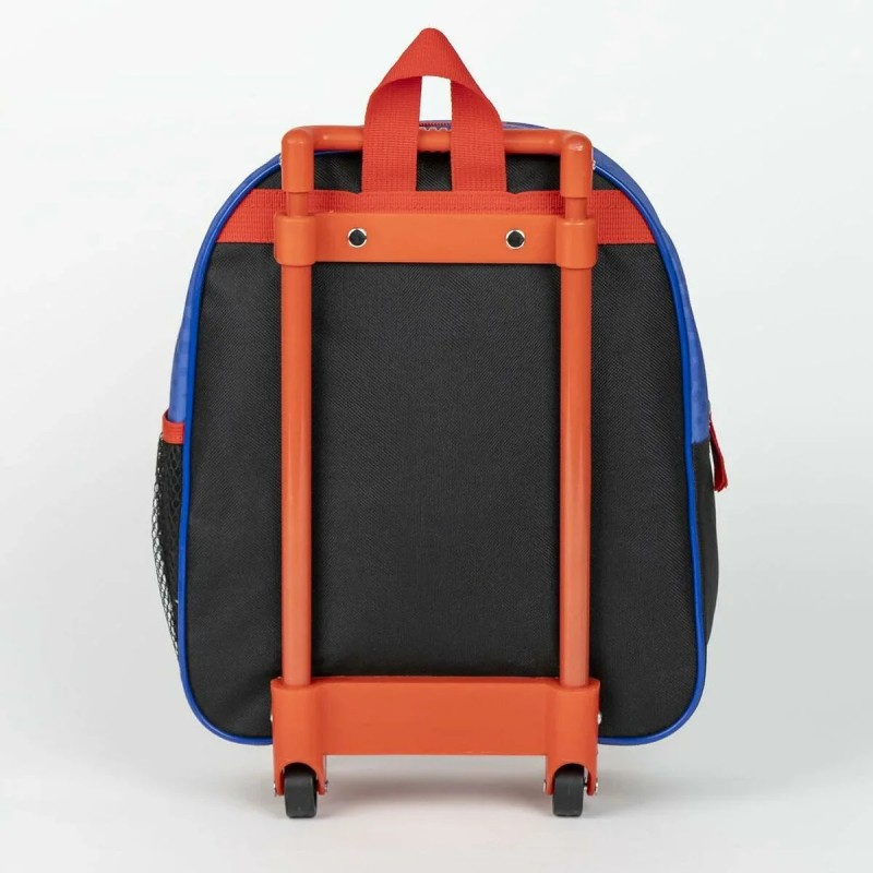 Ghiozdan gradinita Cerda Spiderman 3D, 31cm, 1 compartiment, tip troller, albastru cu rosu, 37026 [6]