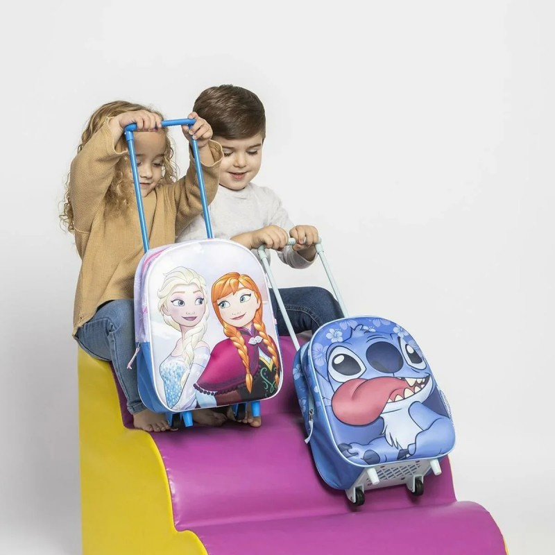Ghiozdan gradinita Cerda Stitch 3D, 31cm, 1 compartiment, tip troller, albastru, 37032 [7]