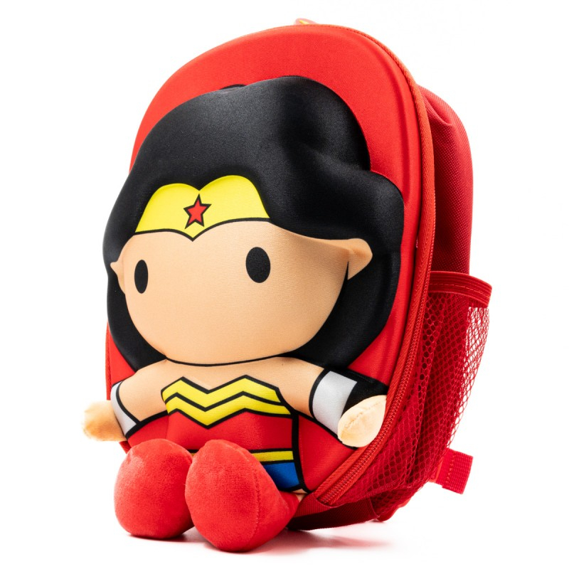 Ghiozdan gradinita Ridaz DC Justice League Wonder Woman, 23cm, 1 compartiment, 3D, rosu, 91109P [2]