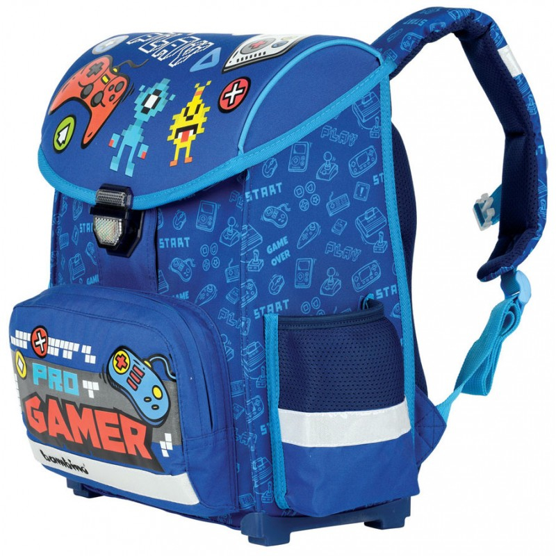 Ghiozdan St.Majewski Bambino Gamer, 1 compartiment, 3 buzunare, albastru, 629297 [2]