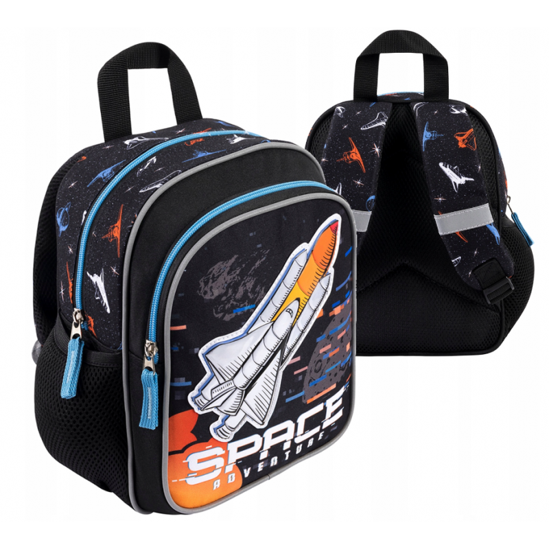 Ghiozdan St.Majewski Bambino Space, gradinita, 1 compartiment, 3 buzunare, negru, 650666 [5]