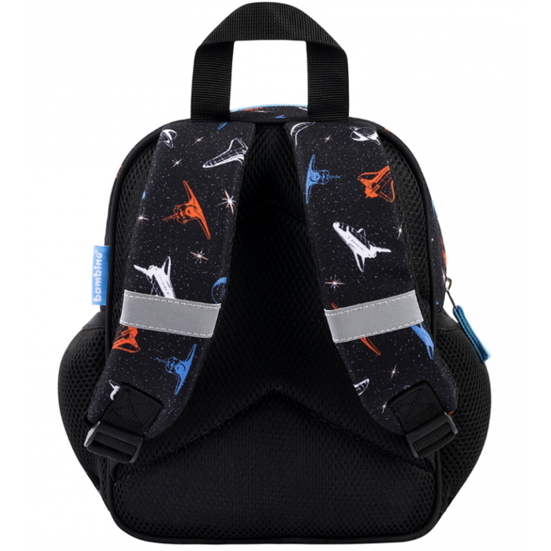 Ghiozdan St.Majewski Bambino Space, gradinita, 1 compartiment, 3 buzunare, negru, 650666 [6]