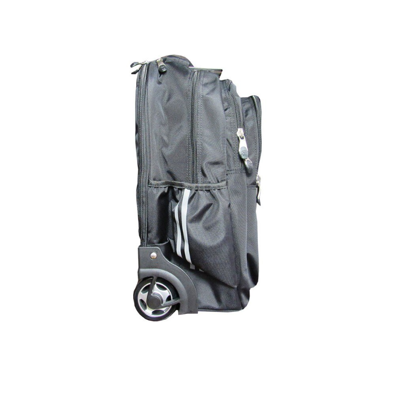 Ghiozdan St.Majewski St.Right Black, 44cm, 4 compartimente, tip troller, negru, TB-01 / 674587 [4]