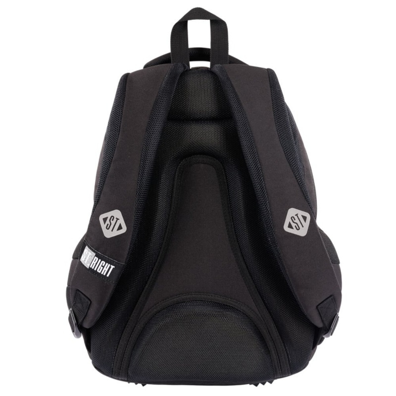 Ghiozdan St.Majewski St.Right Black Cats, 42cm, 4 compartimente, negru [3]