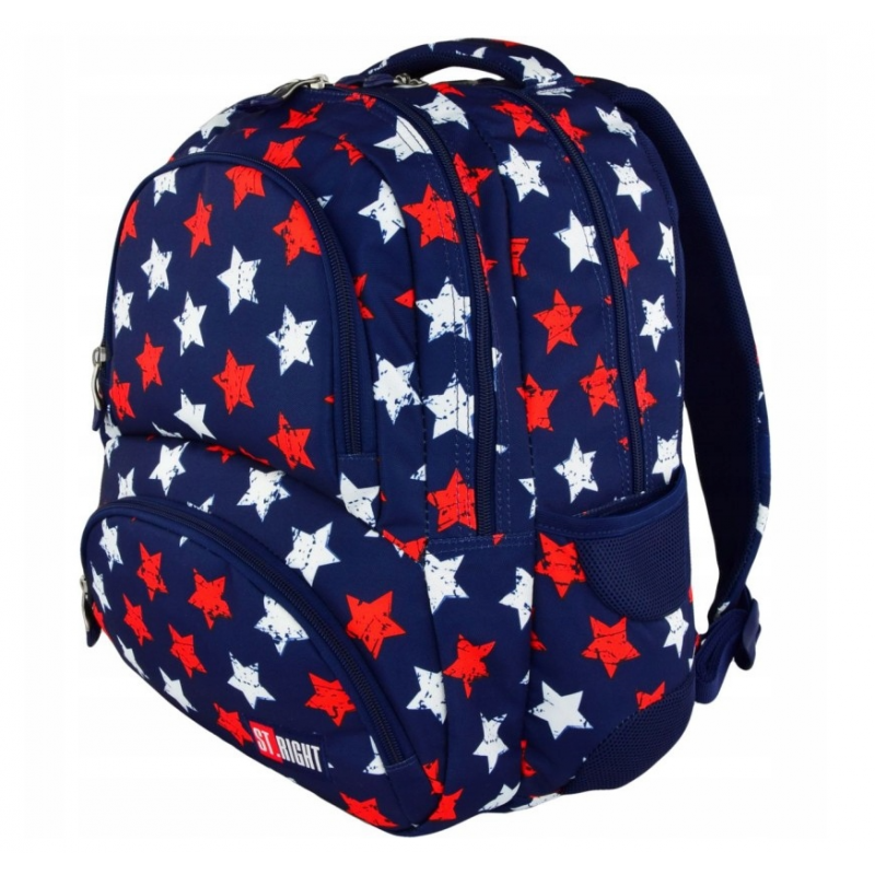 Ghiozdan St.Majewski St.Right Stars, 2 compartimente, 4 buzunare, bleumarin, BP-07 / 617546 [8]