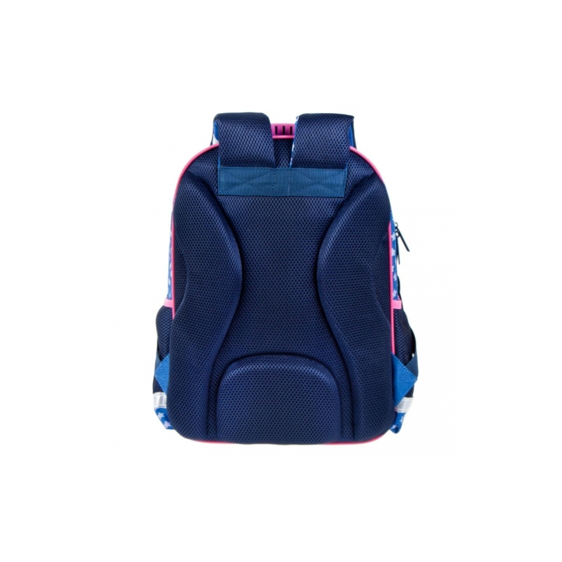 Ghiozdan Starpak Good Vibes, 2 comparimente, 3 buzunare, albastru cu roz, 446590 [4]