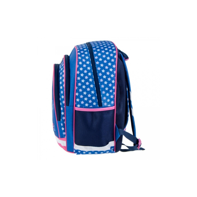 Ghiozdan Starpak Good Vibes, 2 comparimente, 3 buzunare, albastru cu roz, 446590 [2]
