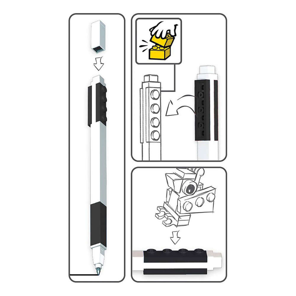 Pix cu gel LEGO - negru [4]