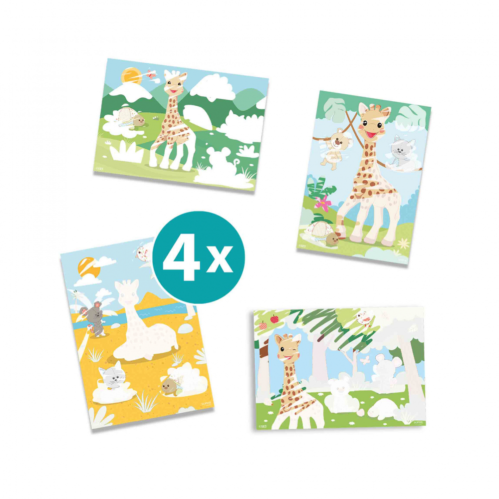 Girafa Sophie pentru copii - Picteaza cu apa, copii varsta 1 an+,4 ani+ [6]