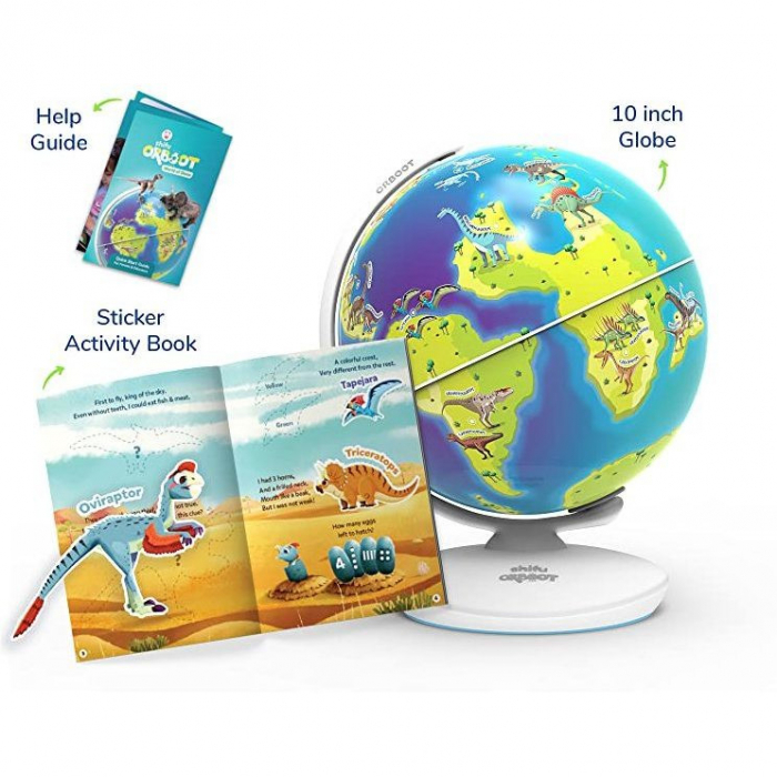 Glob interactiv ORBOOT Dinozauri, educativ, cu realitate augumentata, varsta 3 - 6, 6 - 9, 9+ ani, Baiat, Fata [4]