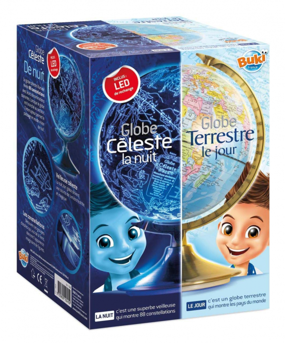 Glob pamantesc, observa structura Terra pe timp de zi si Bolta cerului noaptea [7]