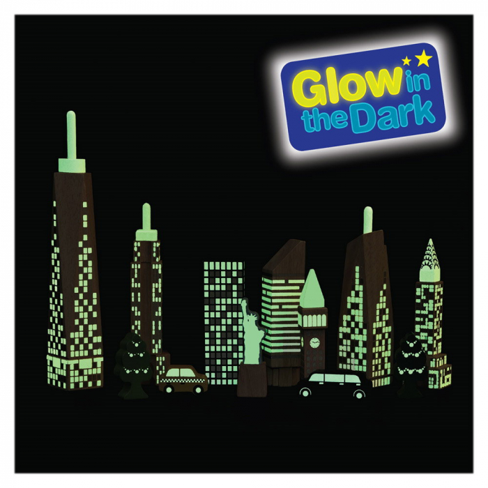 Glow City, cladiri fosforescente din lemn, Wonderworld, 2-7 ani [3]