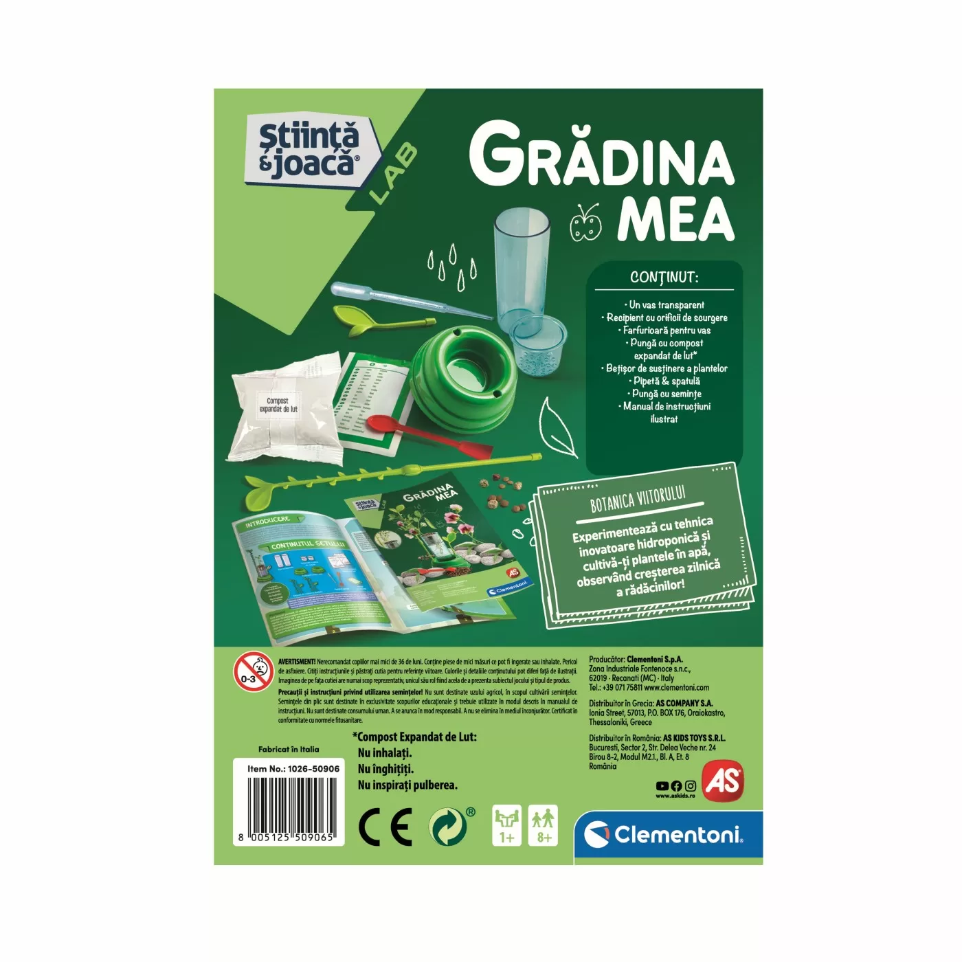 Gradina mea, Stiinta si joaca, 8 ani+, Clementoni, varsta de la 8 ani la +15 ani [5]