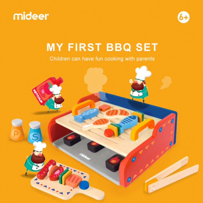 Set gratar din lemn pentru copii  ⭐ Micostore [4]
