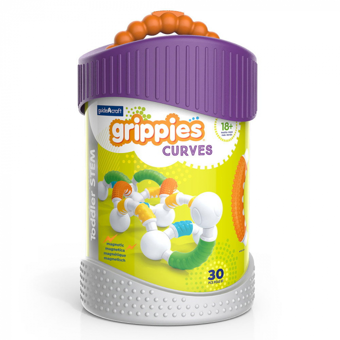 Grippies Curves set magnetic senzorial, 30 piese, 1-5 ani [5]