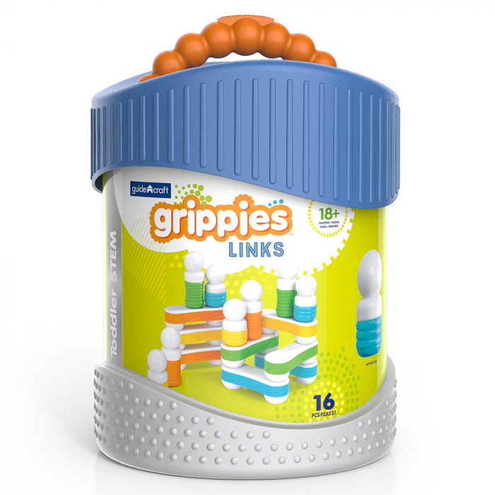 Grippies Links, set magnetic senzorial, 16 piese, 1-5 ani [5]