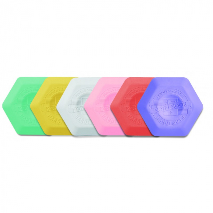 Guma de sters, ecologica, forma hexagonala cu prindere. [2]
