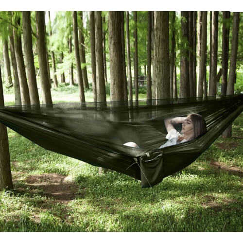 Hamac camping 2 persoane cu plasa tantari si prelata, 260x140 cm [3]