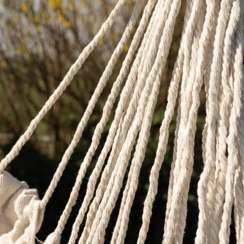 Hamac brazilian scaun suspendat, 120kg, bej, cu 2 perne, terasa/gradina [6]